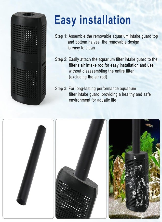 HCLSY Aquarium Filter Intake Guard, Detachable Aquarium Intake Guard Replacement for Fluval FX2/FX4/FX6 Canister Filter Intake, Efficiently Fish Tank Filters Protect Aquatic Life - Image 4
